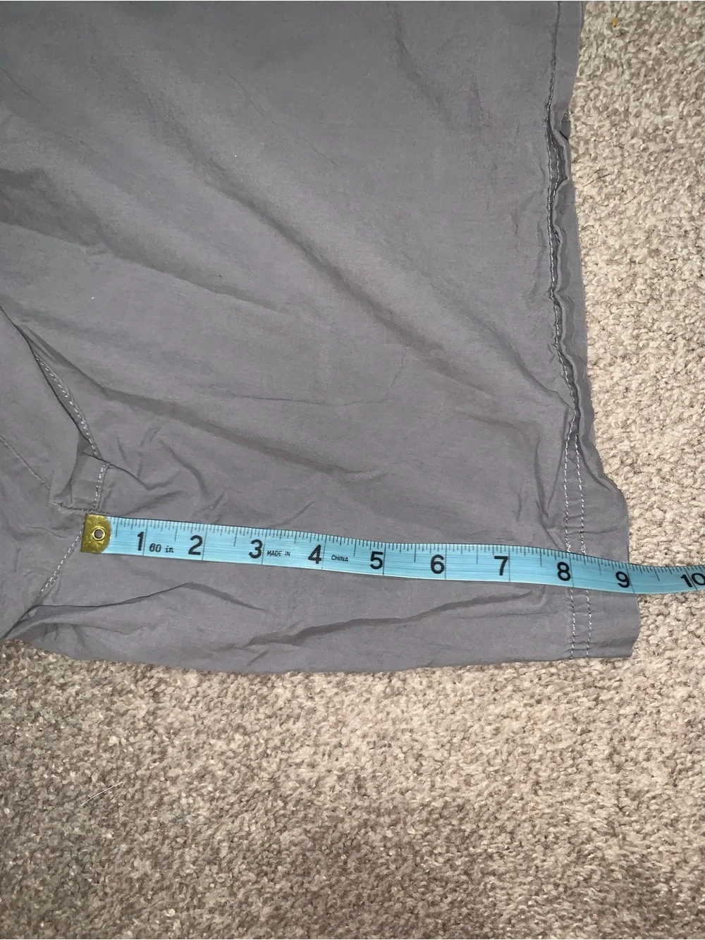 Men's Flat-Front Casual Shorts in Gray